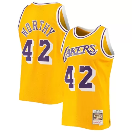 Men's James Worthy #42 Los Angeles Lakers Swingman NBA Classic Jersey - buybasketballnow