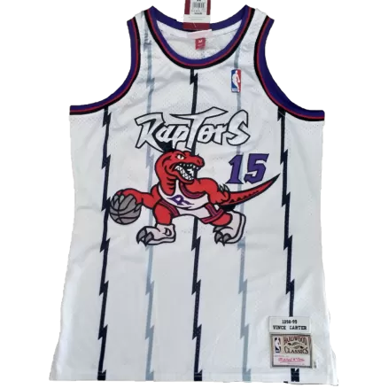 Carter #15 Toronto Raptors Classics Swingman Jersey White 1998/99 - buybasketballnow