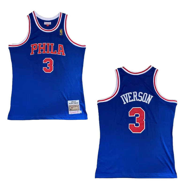Men's Iverson #3 Philadelphia 76ers NBA Classic Jersey 1996/97 - buybasketballnow