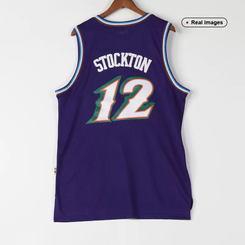 Men's John Stockton #12 Utah Jazz Swingman NBA Classic Jersey 1996/97 - buybasketballnow