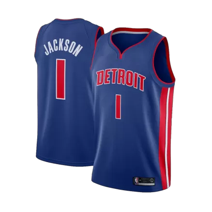 Men's Jackson #1 Detroit Pistons Swingman NBA Jersey - Icon Edition - buybasketballnow
