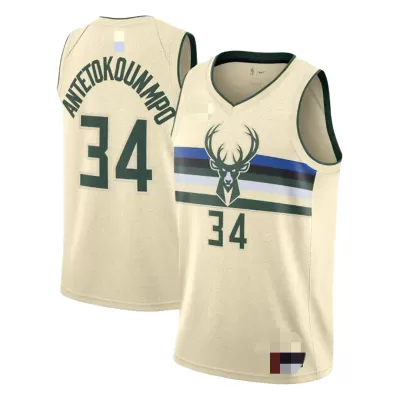 Men's Giannis Antetokounmpo #34 Milwaukee Bucks Swingman NBA Jersey - City Edition - buybasketballnow