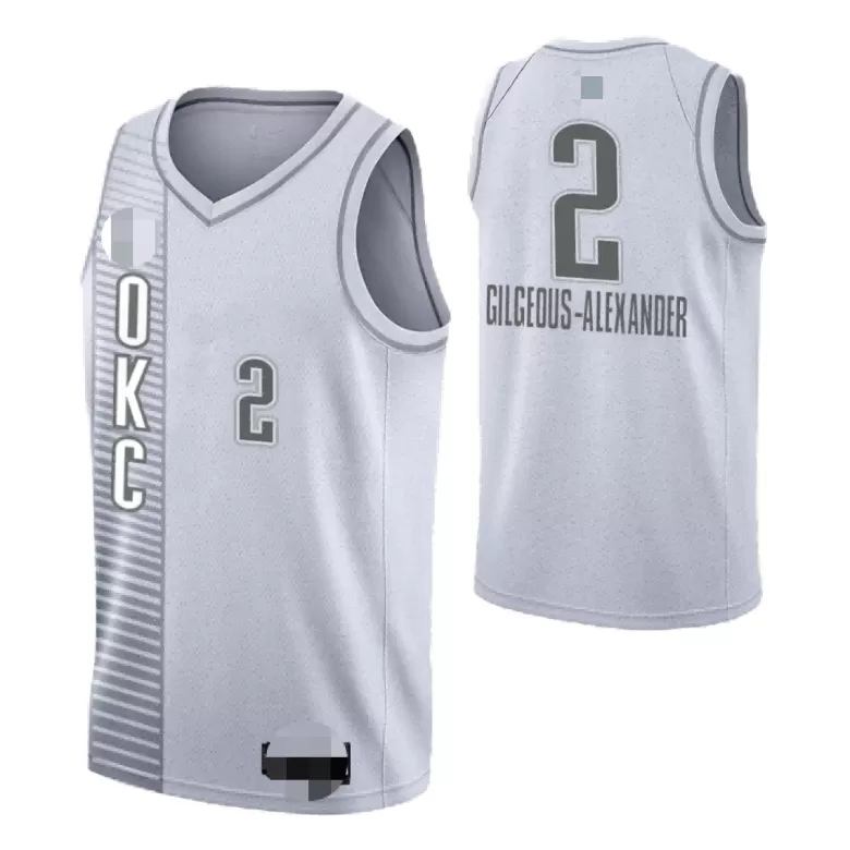 Nike Youth Oklahoma City Thunder Shai Gilgeous-Alexander #2 White Swingman Jersey, Boys', XL