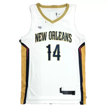 Men's Brandon Ingram #14 New Orleans Pelicans Swingman NBA Jersey - Association Edition2021 - buybasketballnow