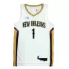 Men's Zion Williamson #1 New Orleans Pelicans Swingman NBA Jersey - Association Edition2020/21 - buybasketballnow