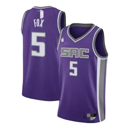 Men's Fox #5 Sacramento Kings Swingman NBA Jersey - Icon Edition - buybasketballnow