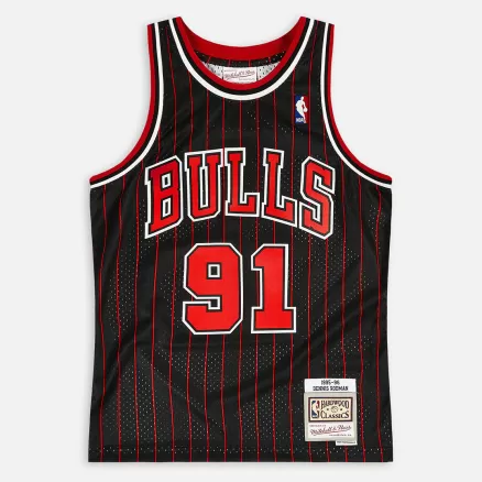 Men's Dennis Rodman #91 Chicago Bulls Swingman NBA Classic Jersey 1995/96 - buybasketballnow