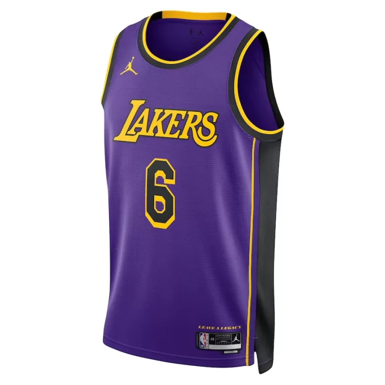 LeBron James #6 Los Angeles Lakers Swingman Jersey Purple 2022/23 - buybasketballnow