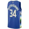 Men's Giannis Antetokounmpo #34 Milwaukee Bucks Swingman NBA Jersey - City Edition 2022/23 - buybasketballnow