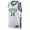 Men's Bucks Antetokounmpo #34 Milwaukee Bucks Swingman NBA Jersey - Association Edition2022/23 - buybasketballnow