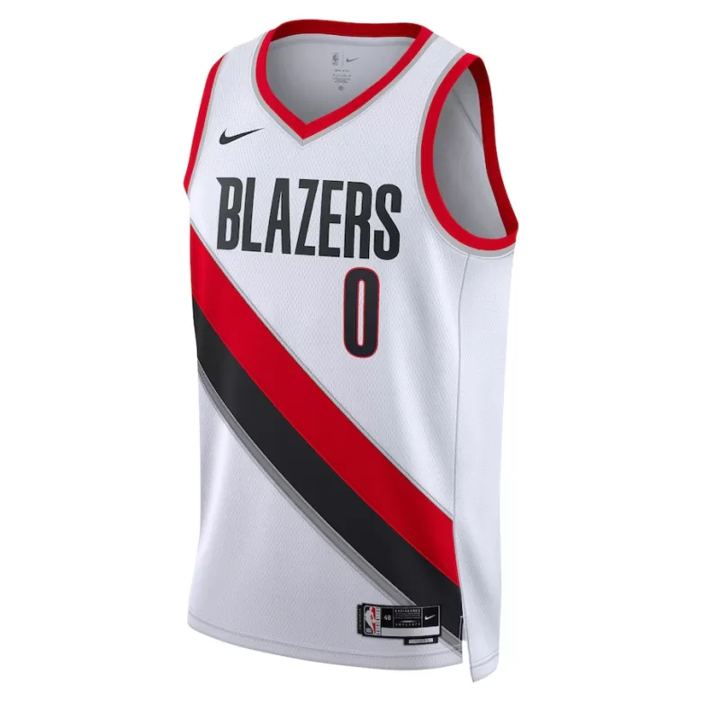 Men's Damian Lillard #0 Portland Trail Blazers Swingman NBA Jersey - Association Edition22/23 - buybasketballnow