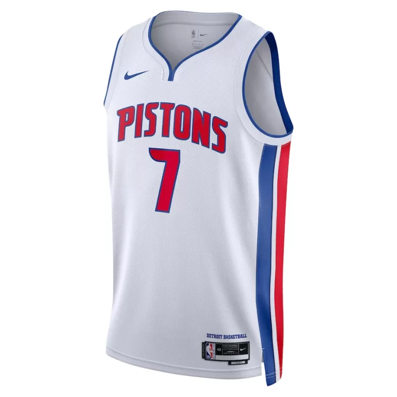 Men's Killian Hayes #7 Detroit Pistons Swingman NBA Jersey - Association Edition2022/23 - buybasketballnow