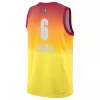 Men's LeBron James #6 Los Angeles Lakers All-Star Game Swingman NBA Orange Jersey 2022/23 - buybasketballnow