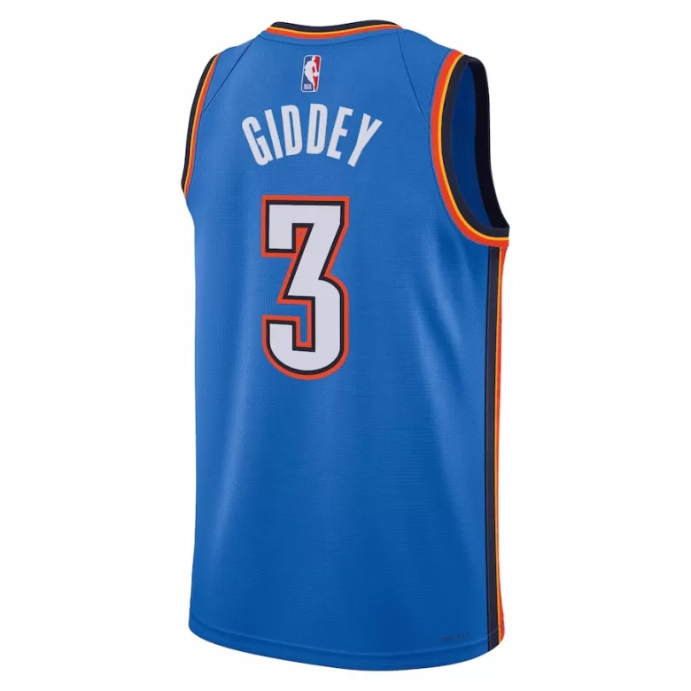 Men's Josh Giddey #3 Oklahoma City Thunder Swingman NBA Jersey - Icon Edition 2022/23 - buybasketballnow