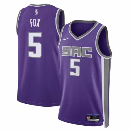 Men's De'Aaron Fox #5 Sacramento Kings Swingman NBA Jersey - Icon Edition 2022/23 - buybasketballnow
