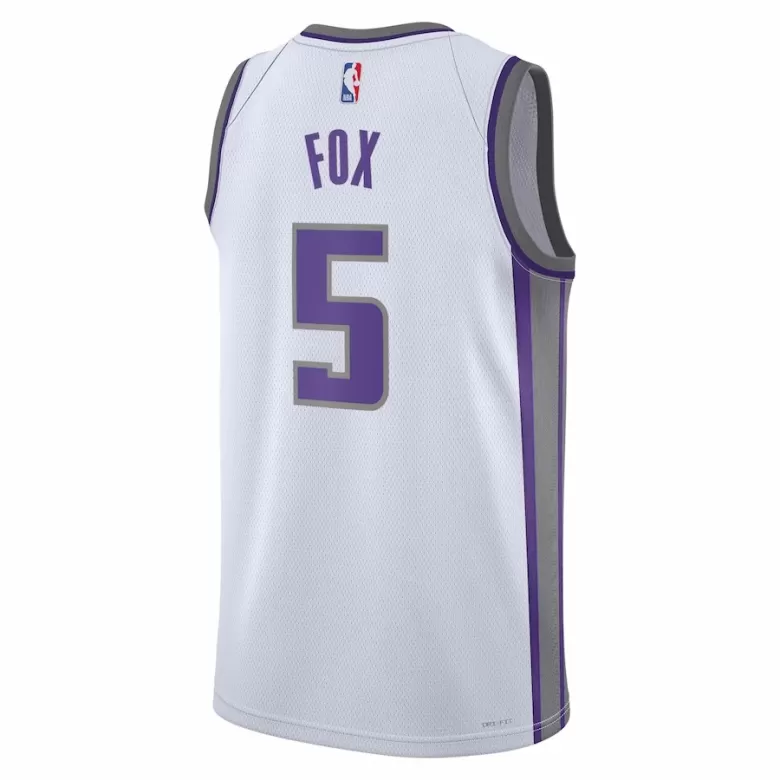 Men's De'Aaron Fox #5 Sacramento Kings Swingman NBA Jersey - Association Edition2022/23 - buybasketballnow