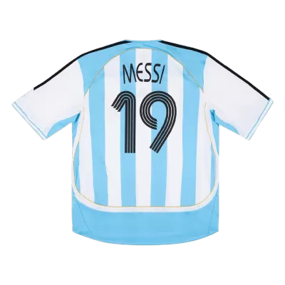 Retro MESSI #19 2006 Argentina Home Soccer Jersey - buybasketballnow