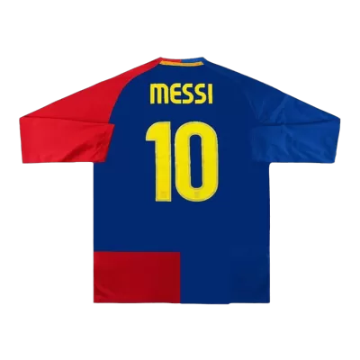 Retro MESSI #10 2008/09 Barcelona Home Long Sleeve Soccer Jersey - UCL Final - buybasketballnow