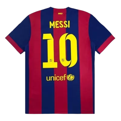 Retro MESSI #10 2014/15 Barcelona Home Soccer Jersey - buybasketballnow