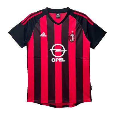 Retro 2002/03 AC Milan Home Soccer Jersey - buybasketballnow