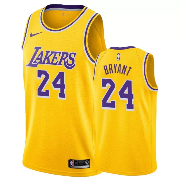 Maglie Basket NBA Los Angeles Lakers Bambino 2015-16 Kobe Bryant 24# Gold  Home Swingman