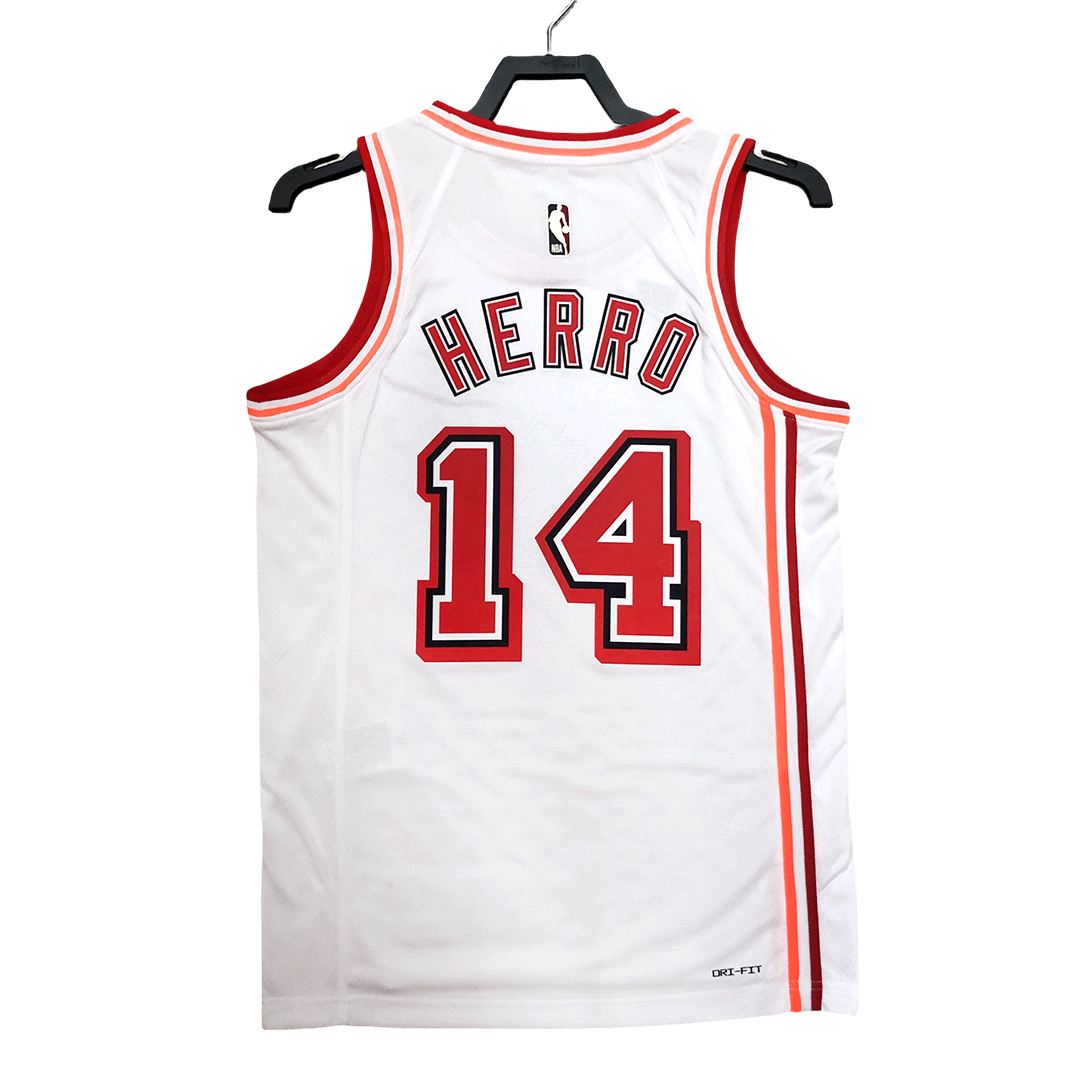 Men's Heat Herro #14 Miami Heat Swingman NBA Jersey - Classic Edition ...