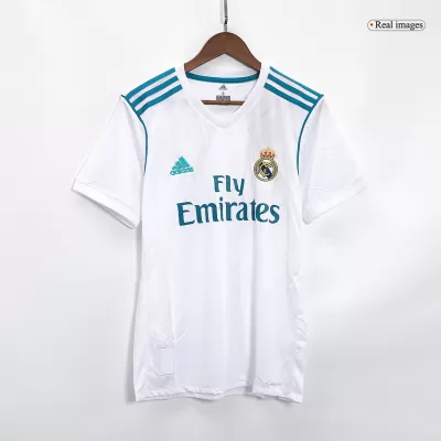 Retro 2017/18 Real Madrid Home Soccer Jersey - buybasketballnow