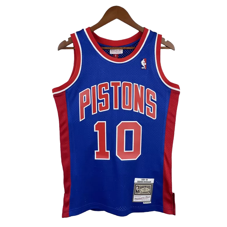Men's Dennis Rodman #10 Detroit Pistons Swingman NBA Classic Jersey 1988/89 - buybasketballnow