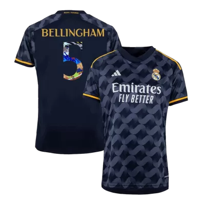 BELLINGHAM #5 Real Madrid Away Soccer Jersey 2023/24 - Sen2 Font - buybasketballnow