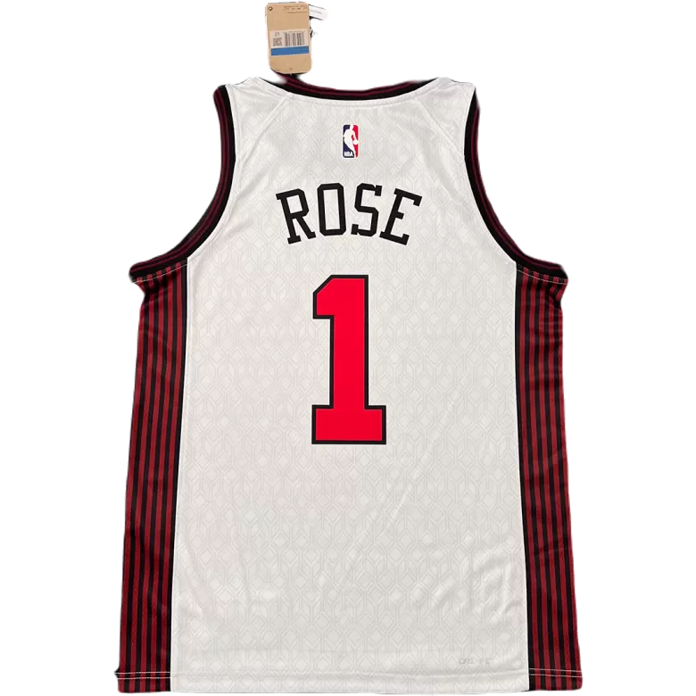 Men's Rose #1 Chicago Bulls Swingman NBA Classic Jersey - Association Edition2022/23 - buybasketballnow