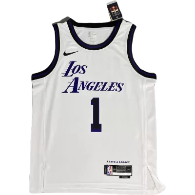 Men's D'Angelo Russell #1 Los Angeles Lakers Swingman NBA Jersey - Association Edition 2022/23 - buybasketballnow