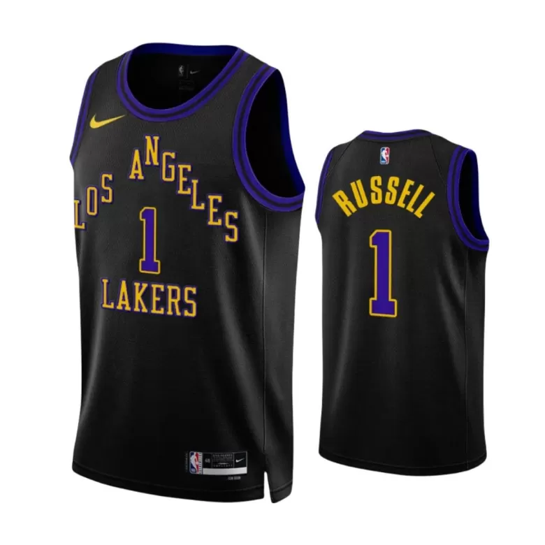 D'Angelo Russell #1 Los Angeles Lakers Swingman Jersey Black 2023/24 - buybasketballnow