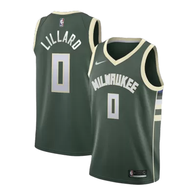 Men's Damian Lillard #0 Milwaukee Bucks Swingman NBA Jersey - Icon Edition - buybasketballnow