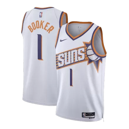 Men's Devin Booker #1 Phoenix Suns Swingman NBA Jersey - Association Edition2023/24 - buybasketballnow