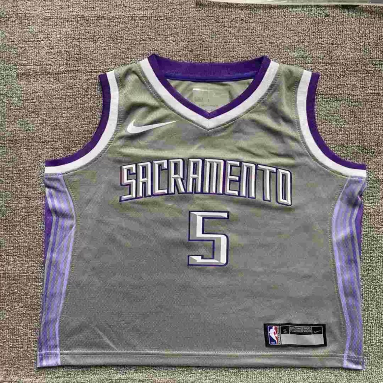 Kids's De'Aaron Fox #5 Sacramento Kings Swingman NBA Jersey - City Edition 2022/23 - buybasketballnow