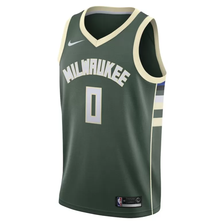 Men's Damian Lillard #0 Milwaukee Bucks Swingman NBA Jersey - Icon Edition - buybasketballnow