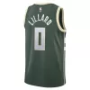 Men's Damian Lillard #0 Milwaukee Bucks Swingman NBA Jersey - Icon Edition - buybasketballnow