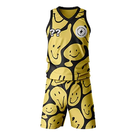 Kids Basketball Uniforms Personalized Customized Swingman Jersey Yellow (Top+Shorts) - buybasketballnow