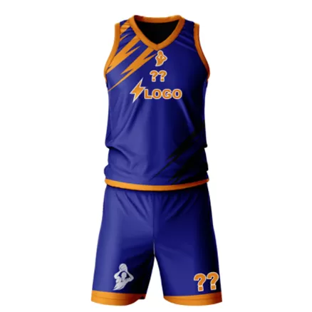 Basketball Uniforms Personalized Customized Blue Citrus Men's Basketball Suit (Top+Shorts) - buybasketballnow
