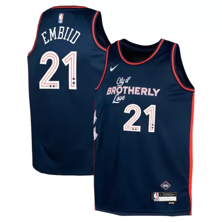 Kids's Joel Embiid #21 Philadelphia 76ers Swingman NBA Jersey - City Edition - buybasketballnow