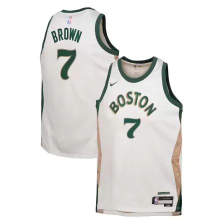 Kids's Jaylen Brown #7 Boston Celtics Swingman NBA Jersey - City Edition - buybasketballnow