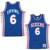 Men's Julius Erving #6 Philadelphia 76ers Swingman NBA Classic Jersey 1976/77 - buybasketballnow