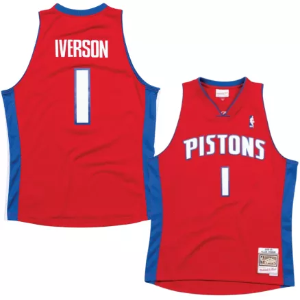 Men's Allen Iverson #1 Detroit Pistons Swingman NBA Classic Jersey 2008/09 - buybasketballnow