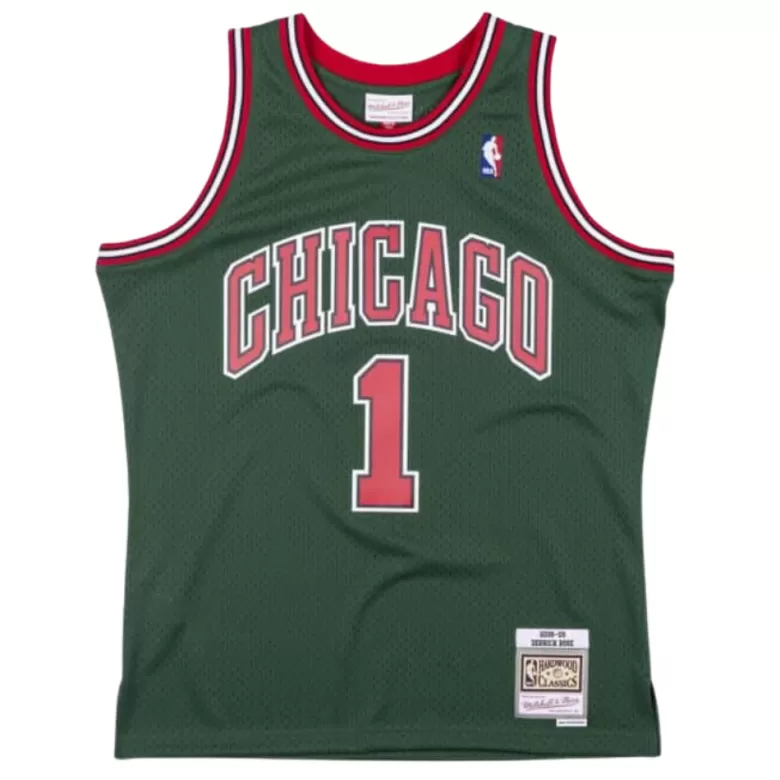 Derrick Rose #1 Chicago Bulls Swingman Jersey Green 2008/09 - buybasketballnow