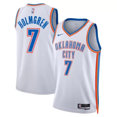 Men's Chet Holmgren #7 Oklahoma City Thunder Swingman NBA Jersey - Association Edition - buybasketballnow