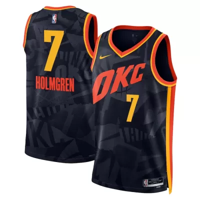 Men's Chet Holmgren #7 Oklahoma City Thunder Swingman NBA Jersey - City Edition - buybasketballnow