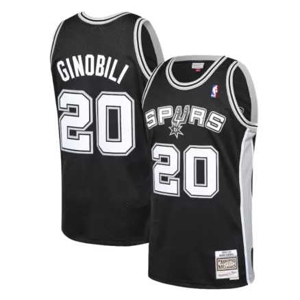 Manu Ginobili #20 San Antonio Spurs Swingman Jersey Black 2002/03 - buybasketballnow