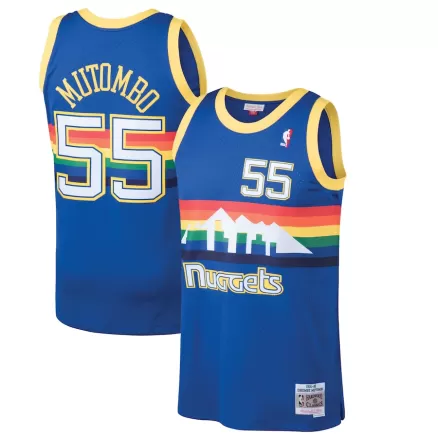 Dikembe Mutombo #55 Denver Nuggets Swingman Jersey Blue 1991/92 - buybasketballnow