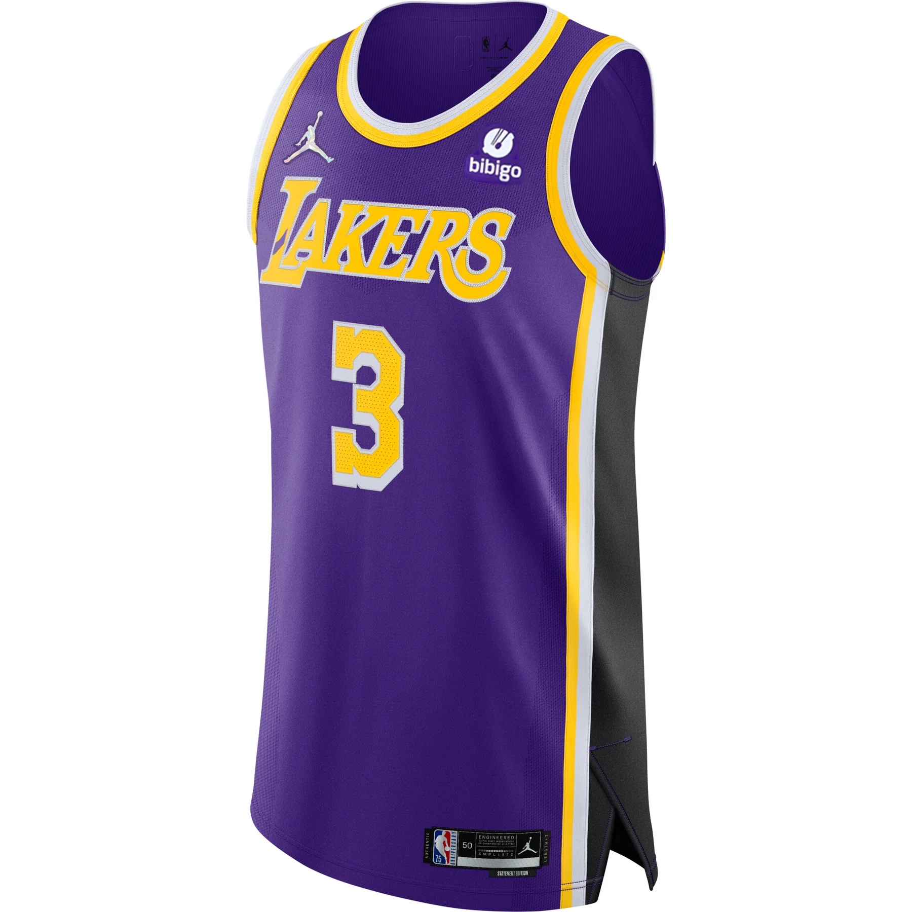 Men's Anthony Davis #3 Los Angeles Lakers Swingman NBA Jersey ...