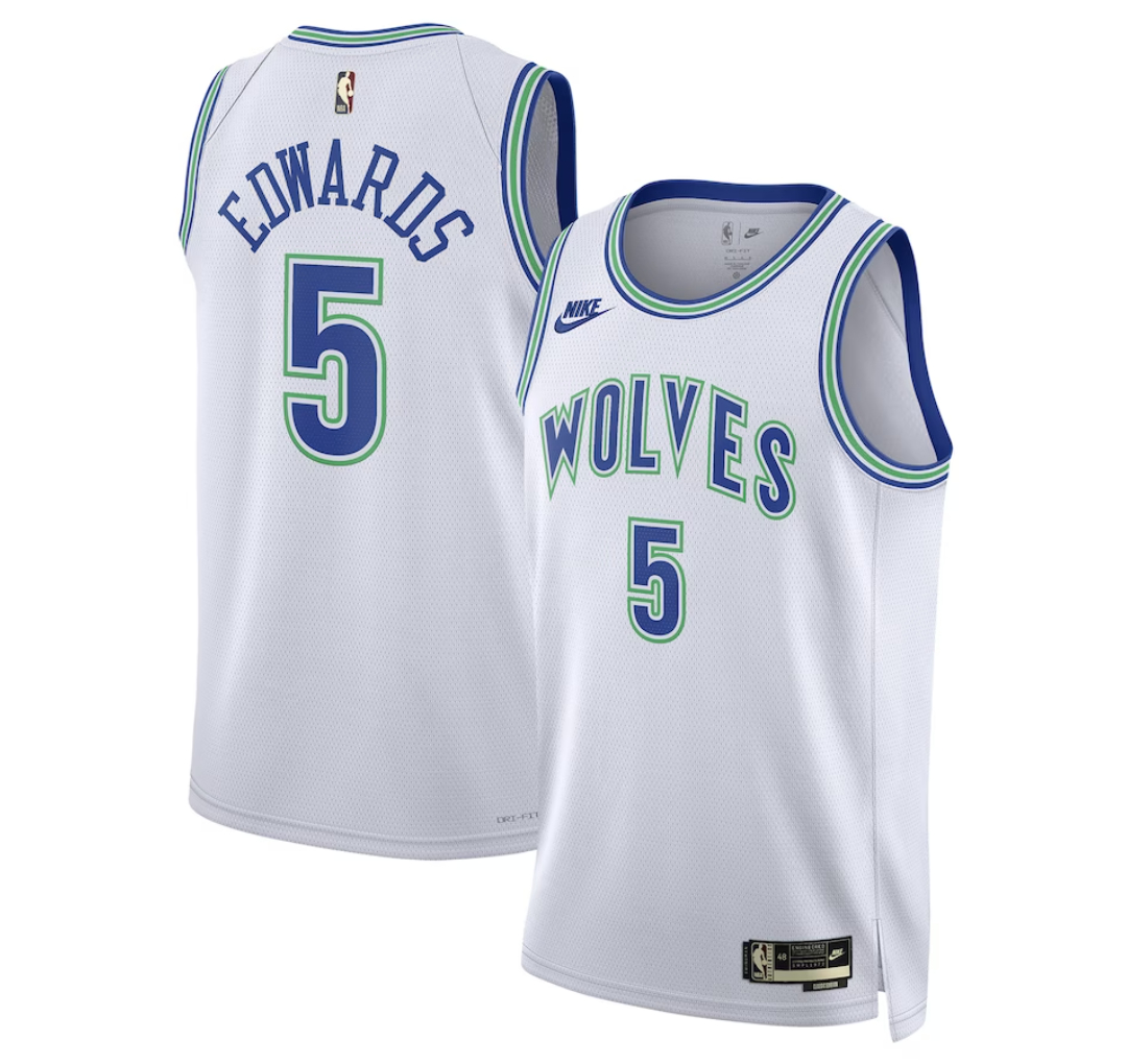 Men's Anthony Edwards #5 Minnesota Timberwolves Nba Jersey - Classic 